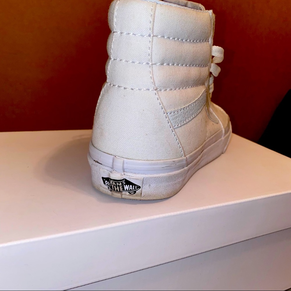 White Hightop Vans-5.5